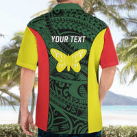 Personalised PNG Oro Province Hawaiian Shirt Bird of Paradise Tattoo Flag Motif - Polynesian Pride