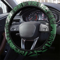 PNG Oro Province Steering Wheel Cover Bird of Paradise Tattoo Flag Motif - Polynesian Pride