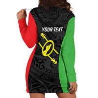 Personalised PNG Southern Highlands Province Hoodie Dress Bird of Paradise Tattoo Flag Motif - Polynesian Pride