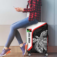 Personalised PNG Southern Highlands Province Luggage Cover Bird of Paradise Tattoo Flag Motif - Polynesian Pride