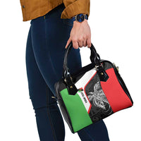 Personalised PNG Southern Highlands Province Shoulder Handbag Bird of Paradise Tattoo Flag Motif - Polynesian Pride