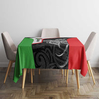 Personalised PNG Southern Highlands Province Tablecloth Bird of Paradise Tattoo Flag Motif - Polynesian Pride