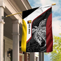 Personalised PNG Western Province Garden Flag Bird of Paradise Tattoo Flag Motif - Polynesian Pride