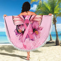 Faith Hope Love Butterfly Ribbon Personalised Beach Blanket