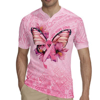 Faith Hope Love Butterfly Ribbon Personalised Rugby Jersey