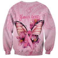Faith Hope Love Butterfly Ribbon Personalised Sweatshirt