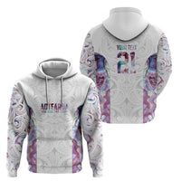 Custom New Zealand Aotearoa Hoodie Pink Maori Paua Shell Indigenous - Polynesian Pride