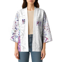 Custom New Zealand Aotearoa Kimono Pink Maori Paua Shell Indigenous - Polynesian Pride