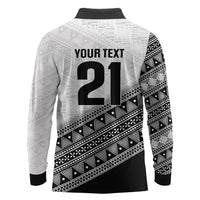 2026 Autumn Rugby Nations Fiji Custom Long Sleeve Polo Shirt Fijian Tapa Tribal Lauhala Inspired LT9 - Polynesian Pride