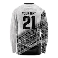 2026 Autumn Rugby Nations Fiji Custom Long Sleeve Shirt Fijian Tapa Tribal Lauhala Inspired LT9 - Polynesian Pride