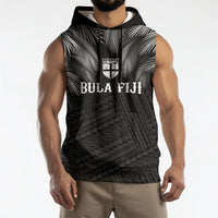 2026 Autumn Rugby Nations Fiji Custom Sleeveless Hoodie Fijian Palm Leaf Tapa Tribal Inspired LT9 - Polynesian Pride