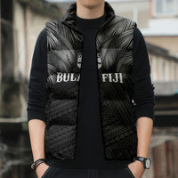 2026 Autumn Rugby Nations Fiji Custom Sleeveless Puffer Jacket Fijian Palm Leaf Tapa Tribal Inspired LT9 - Polynesian Pride
