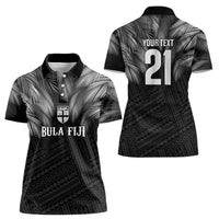 2026 Autumn Rugby Nations Fiji Custom Women Polo Shirt Fijian Palm Leaf Tapa Tribal Inspired LT9 - Polynesian Pride