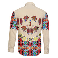 Papua Batik Motif Bird Of Paradise and Native Papuan Shield Family Matching Summer Maxi Dress and Hawaiian Shirt LT9 - Polynesian Pride