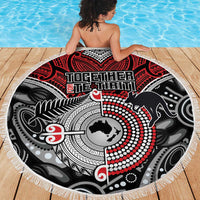 Aotearoa and Australia Beach Blanket New Zealand Honour The Treaty Ake!Ake!Ake!