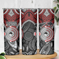 Aotearoa and Australia Skinny Tumbler New Zealand Honour The Treaty Ake!Ake!Ake!