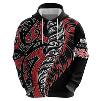 Koru Fern New Zealand Hoodie Maori Tribal Pattern
