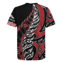 Koru Fern New Zealand Rugby Jersey Maori Tribal Pattern