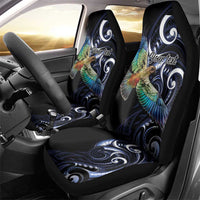 New Zealand Kea Bird Personalised Car Seat Cover Maori Tribal Koru Art LT9 - Polynesian Pride