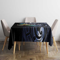 New Zealand Kea Bird Personalised Tablecloth Maori Tribal Koru Art