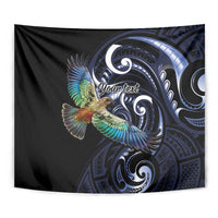 New Zealand Kea Bird Personalised Tapestry Maori Tribal Koru Art LT9 - Polynesian Pride