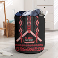 Toitu Te Tiriti Waitangi Laundry Basket Black Wharenui House LT9 Black - Polynesian Pride