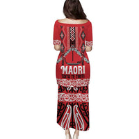 Toitu Te Tiriti Waitangi Puletasi Red Wharenui House - Polynesian Pride