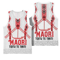 Toitu Te Tiriti Waitangi Basketball Jersey White Wharenui House - Polynesian Pride