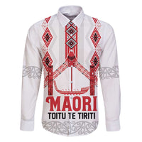 Toitu Te Tiriti Waitangi Family Matching Puletasi and Hawaiian Shirt White Wharenui House - Polynesian Pride