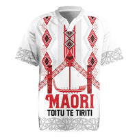 Toitu Te Tiriti Waitangi Rugby Jersey White Wharenui House LT9 white - Polynesian Pride