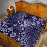 Vintage Tonga Tribal Ngatu Pattern Quilt With Pacific Floral Pink Art LT9 - Polynesian Pride