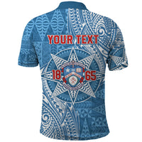 Personalised Tonga Apifo'ou College Polo Shirt Since 1865 Special Kupesi Pattern