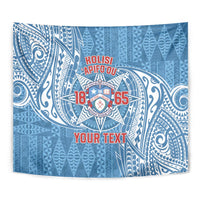 Personalised Tonga Apifo'ou College Tapestry Since 1865 Special Kupesi Pattern