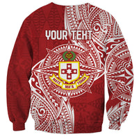 Personalised Kolisi Tonga Atele 142nd Anniversary Sweatshirt Special Kupesi Pattern