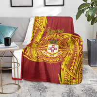Personalised Kolisi Tonga Atele Blanket Since 1882 Simple Ngatu Pattern