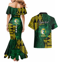 Personalised Tonga Liahona High School Couples Matching Mermaid Dress and Hawaiian Shirt Since 1948 Special Kupesi Pattern