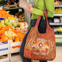 Personalised Tonga Tailulu College Grocery Bag Since 1967 Special Kupesi Pattern Version 1