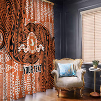 Personalised Tonga Tailulu College Window Curtain Since 1967 Special Kupesi Pattern Version 2