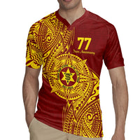 Personalised Tonga High School 77th Anniversary Rugby Jersey Special Kupesi Pattern LT9 - Polynesian Pride