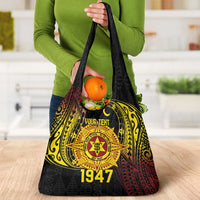 Personalised Tonga High School Grocery Bag Since 1947 Special Kupesi Pattern