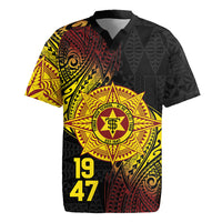 Personalised Tonga High School Rugby Jersey Since 1947 Special Kupesi Pattern LT9 Black - Polynesian Pride