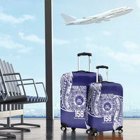 Personalised Tonga Tupou College Tolo 158th Anniversary Luggage Cover Special Kupesi Pattern LT9