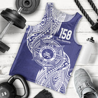 Personalised Tonga Tupou College Tolo 158th Anniversary Men Tank Top Special Kupesi Pattern