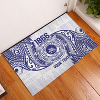 Personalised Tonga Tupou College Tolo Rubber Doormat Since 1866 Special Kupesi Pattern