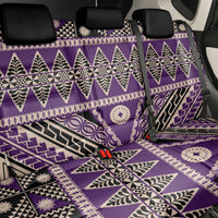 Vintage Bula Fiji Back Car Seat Cover Purple Tapa Masi Motif