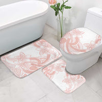 Polynesian Tribal Plumeria Lotu Tamaiti Bathroom Set Pastel Blush - Polynesian Pride