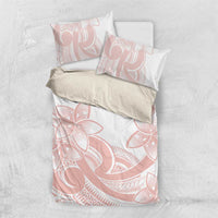 Polynesian Tribal Plumeria Lotu Tamaiti Bedding Set Pastel Blush - Polynesian Pride