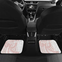 Polynesian Tribal Plumeria Lotu Tamaiti Car Mats Pastel Blush - Polynesian Pride