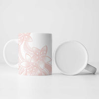 Polynesian Tribal Plumeria Lotu Tamaiti Ceramic Mug Pastel Blush LT9 - Polynesian Pride