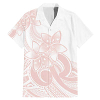 Polynesian Tribal Plumeria Lotu Tamaiti Family Matching Mermaid Dress and Hawaiian Shirt Pastel Blush - Polynesian Pride